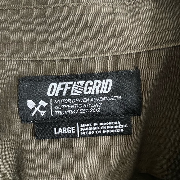 OFF THE GRID - Thunderbolt shirt- short sleeve (Olive) - Picture 2 of 12